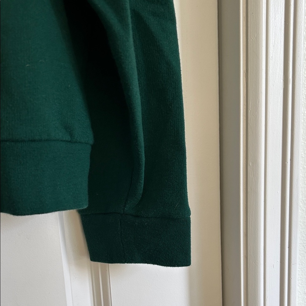 PINK Victoria's Secret Dark Green Cowl Neck Sweatshirt - Picture 6 of 7